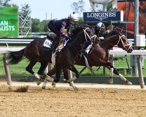 Overtook, Bourbonic - Belmont Park - May 28, 2021