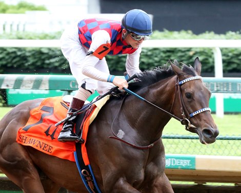 Envoutante wins the Shawnee Stakes Saturday, May 29, 2021 at Churchill Downs