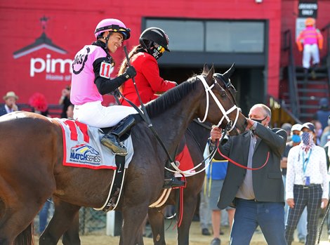Last Judgment #11 with Jose Ortiz riding won the $250,000 Pimlico Special at Pimlico Racecourse on Friday May 14, 2021