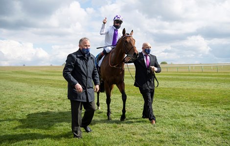 Poetic Flare (Kevin Manning) after the 2000 Guineas<br><br />
Newmarket 1.5.21