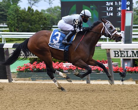 Victim of Love wins the Vagrancy Handicap at Belmont Park