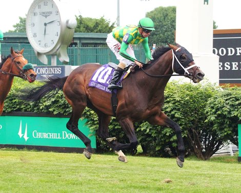Arklow wins the Louisville Stakes Saturday, May 15, 2021 at Churchill Downs