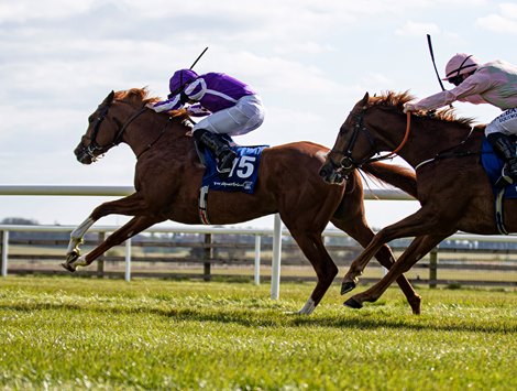 Wordsworth (Ryan Moore) winning the 1m2f maiden<br><br />
The Curragh Racecourse<br><br />
17.04.2021