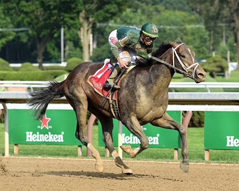 Wit wins the 2021 Sanford Stakes at Saratoga