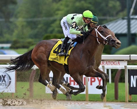 Goin&#39; Good wins the Coronation Cup Stakes Sunday, July 18, 2021 at Saratoga