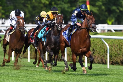 Golden Pal wins the 2021 Quick Call Stakes at Saratoga