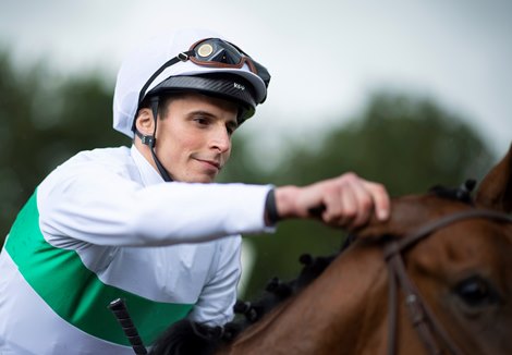 Suesa (William Buick) after the King George Stakes<br>
Goodwood 29.7.21 