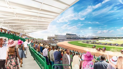 Churchill Downs Artist Rendering, Turn 1 Lower Concourse View