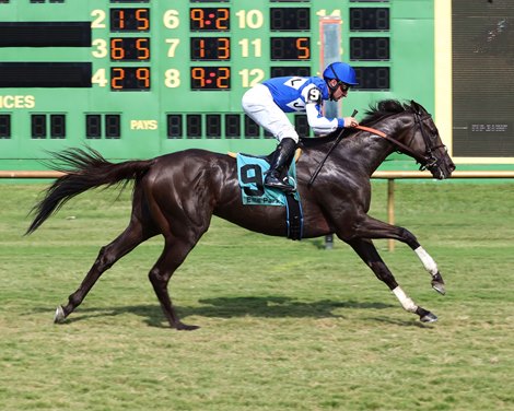 Born Great wins the KY Downs TVG Preview Turf Sprint Stakes Saturday, August 7, 2021 at Ellis Park