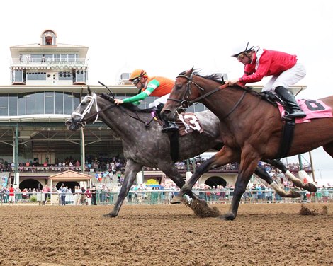 Matera wins the Groupie Doll Stakes Sunday, August 15, 2021 at Ellis Park