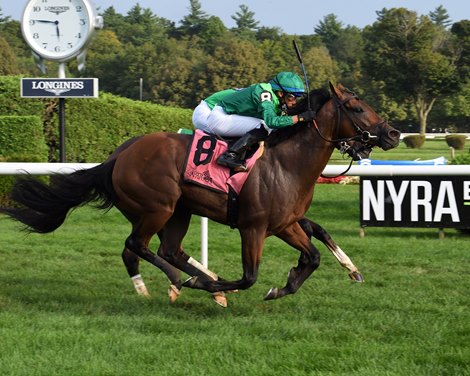 Sifting Sands wins 2021 Better Talk Now Stakes at Saratoga