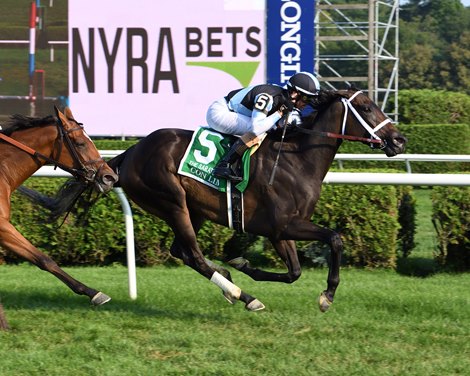 Con Lima wins the Saratoga Oaks Invitational Stakes Sunday, August 8, 2021 at Saratoga