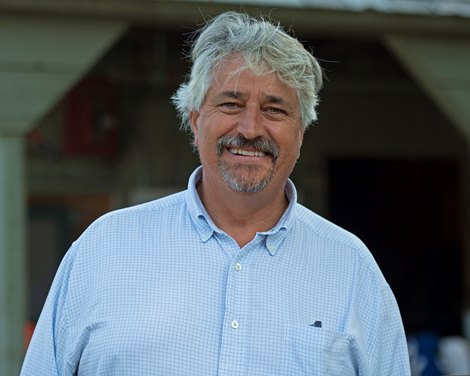 Steve Asmussen<br><br />
Saratoga training and sales scenes at Saratoga Oklahoma track and Fasig-Tipton in Saratoga Springs, N.Y. on Aug. 6, 2021. 