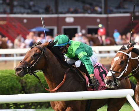 Sifting Sands wins 2021 Better Talk Now Stakes at Saratoga