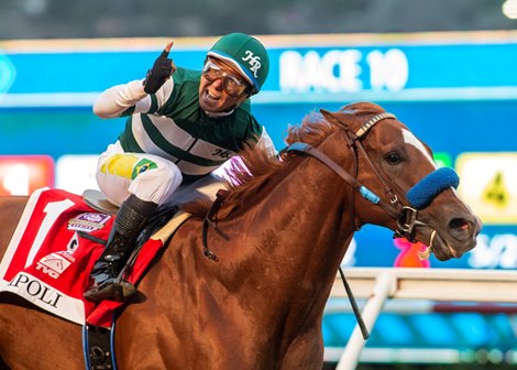 Tripoli wins the Pacific Classic Stakes Saturday, August 21, 2021 at Del Mar