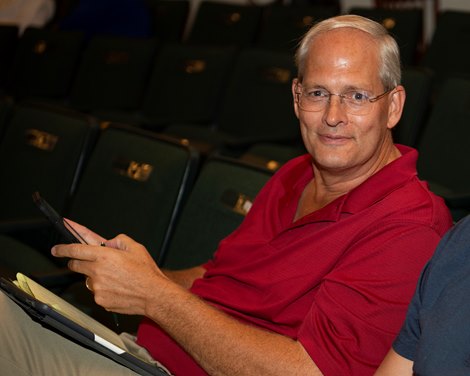 Ned Toffey with Spendthrift<br>
Keeneland September yearling sales on Sept. 14, 2021. 