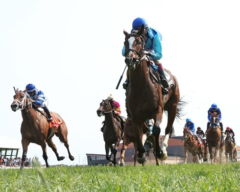 In Good Spirits wins the Mint Ladies Sprint Stakes Saturday, September 11, 2021 at Kentucky Downs