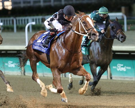 Just Might wins the Louisville Thoroughbred Society Stakes Saturday, September 18, 2021 at Churchill Downs