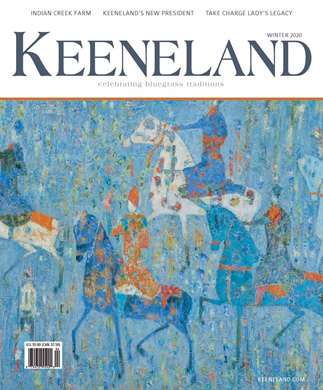 Keeneland Magazine Winter 2020 cover. First-place winner in the 2021 AHP Media Awards