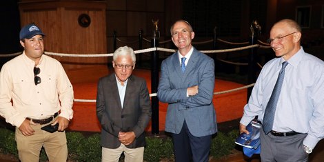 L-R Conrad and Craig Bandoroff, Clifford Barry