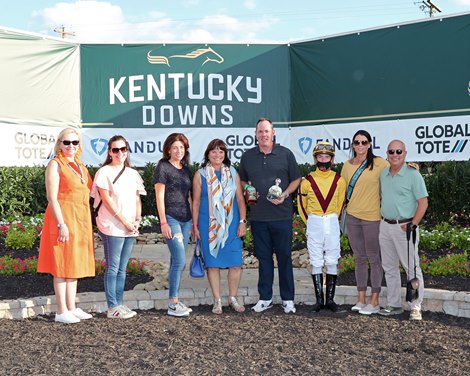 Hendy Woods wins the 2021 One Dreamer Stakes at Kentucky Downs 