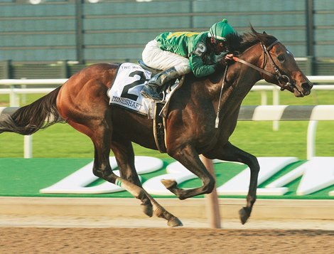 JOCKEY ROBBY ALBARADO WITH MINESHAFT IN THE 50TH RUNNING OF THE WOODWARD AT BELMONT SEPTEMBER 6, 2003.                          