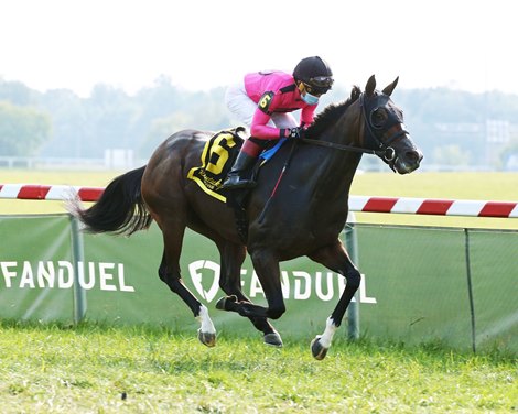 Tobys Heart wins 2021 Nelson&#39;s Green Brier Whiskey Music City Stakes at Kentucky Downs