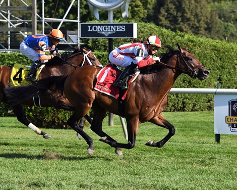 Public Sector wins the 2021 Saranac Stakes at Saratoga
