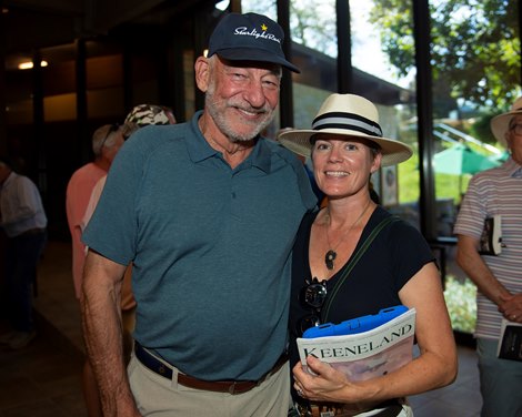 Laurie and Jack Wolf<br>
Keeneland September yearling sales on Sept. 14, 2021.