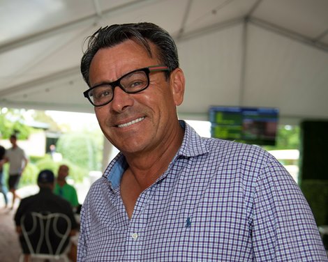 Raul Reyes with King’s Equine<br>
Keeneland September yearling sales on Sept. 18, 2021. 