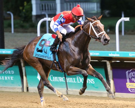 Hidden Connection wins the Pocahontas Stakes Saturday, September 18, 2021 at Churchill Downs