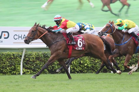 Wellington wins the 2021 Chairman's Sprint Prize at Sha Tin