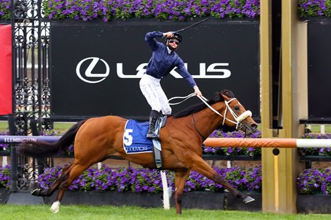 Home Affairs wins the 2021 Coolmore Stud Stakes at Flemington<br><br />
Ridden by James McDonald and trainer by Chris Walle