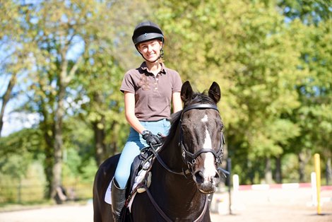 Dafna Heule, 18, The Jockey Club Thoroughbred Incentive Program Rider of the Year for 2021. She rode Ahh Ahh Chew, also known as Chewie, and they compete in eventing.