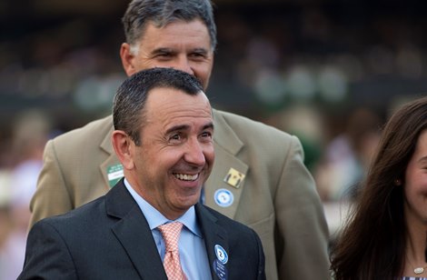 In Love with jockey Alex Achard wins the 36th running of The Keeneland Turf Mile GI at Keeneland  Saturday Oct. 9, 2021 in Lexington, Kentucky.