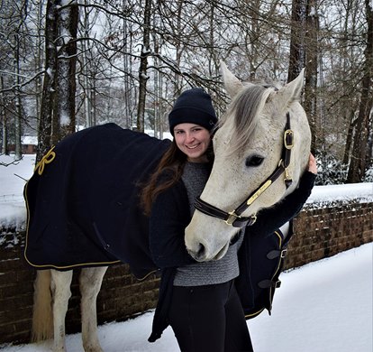  Victoria Klapper , 17, The Jockey Club Thoroughbred Incentive Program Rider of the Year for 2021. 