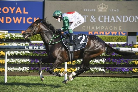 Profondo wins the 2021 Mo&#235;t &amp; Chandon Spring Champion Stakes at Royal Randwick