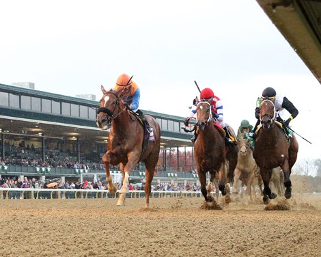 Sweet Dani Girl wins the 2021 Myrtlewood Stakes at Keeneland