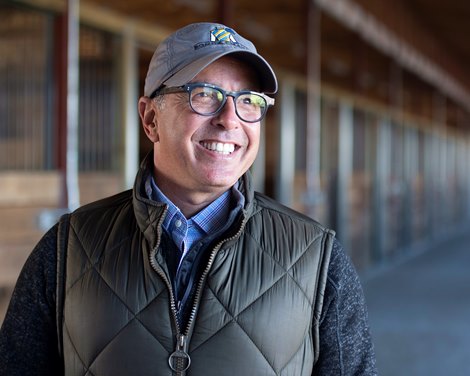 Alberto Figueiredo<br>
Bonne Chance Farm and Paulo Lobo and the three Breeders’ Cup horses Ivar, Imperador, and In Love at the Thoroughbred Training Center on Oct. 27, 2021. 