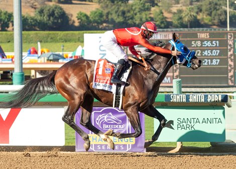 Dr. Schivel wins the Santa Anita Sprint Championship Stakes Saturday, October 2, 2021 at Santa Anita Park