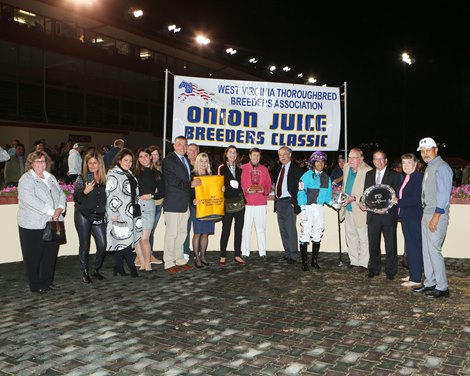 Penguin Power wins 2021 West Virginia Thoroughbred Breeders Association Onion Juice Breeders' Classic Stakes at Charles Town