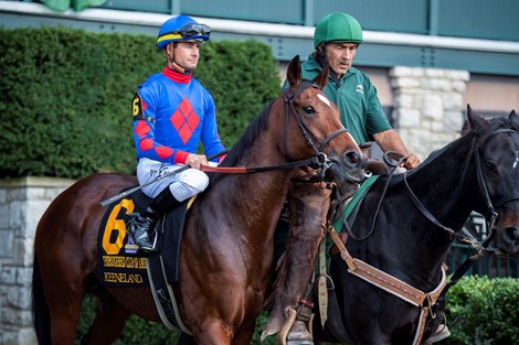 Bell&#39;s the One wins the Thoroughbred Club of America Stakes at Keeneland on Oct. 9, 2021