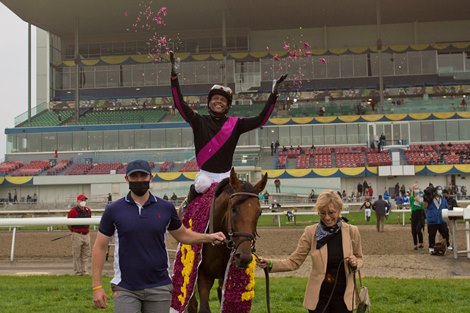 British Royalty wins the Breeders&#39; Stakes Sunday, October 3, 2021 at Woodbine