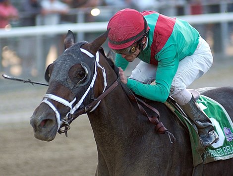 Unbridled Belle wins the 2007 Beldame Stakes at Belmont Park