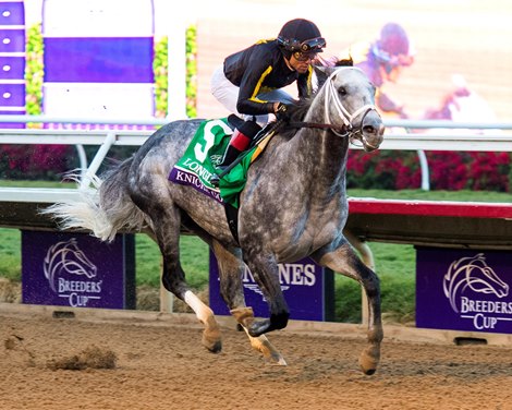 Knicks Go with Joel Rosario wins the Breeders’ Cup Classic (G1) at Del Mar on November 6, 2021.