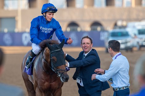 Yibir, with William Buick up wins the Turf (G1T) at Del Mar Racetrack on November 6, 2021.