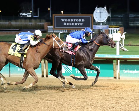 Maxfield wins the 2021 Clark Stakes at Churchill Downs