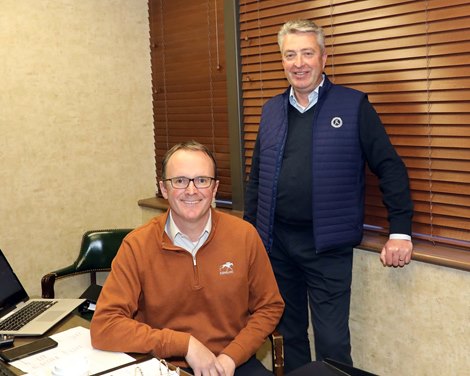 Cormac Breathnach, Director of Sales Operations, Tony Lacy Vice President of Sales, 2021 Keeneland November Sale
