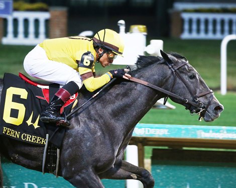 Marissa&#39;s Lady wins the Fern Creek Stakes Saturday, November 27, 2021 at Churchill Downs