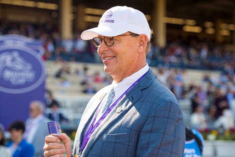 Elliott Walden after Life Is Good with Irad Ortiz Jr. win the Dirt Mile (G1) at Del Mar on November 6, 2021.